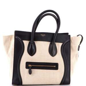 Celine Luggage Bag Canvas And Leather #243526C97B